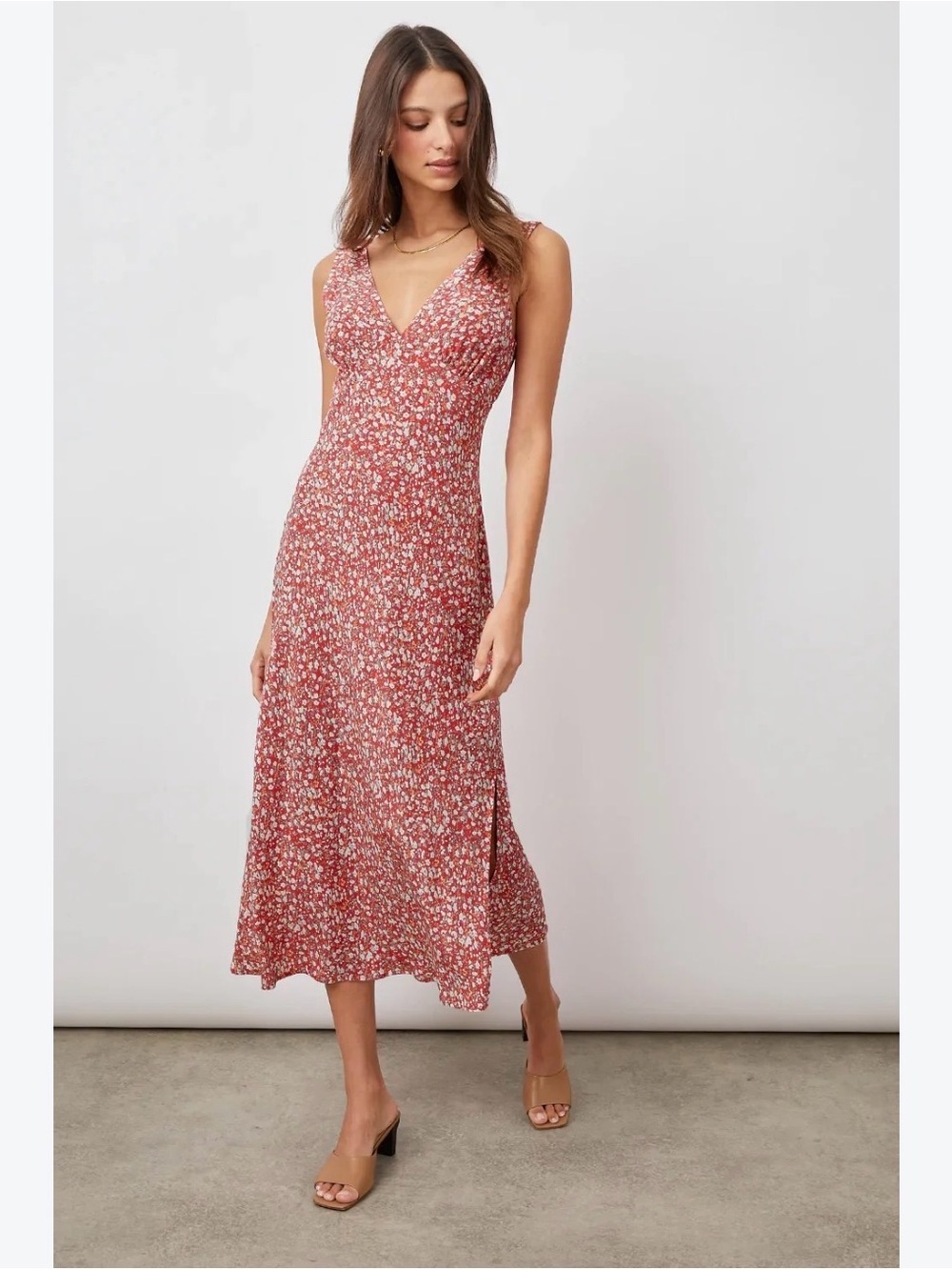 Rails Audrina Dress in Red Ditsy Floral